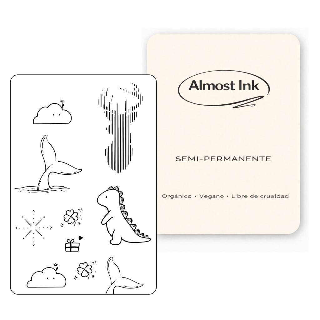 (10 tatuajes) Animales – Tatuaje Semi permanente