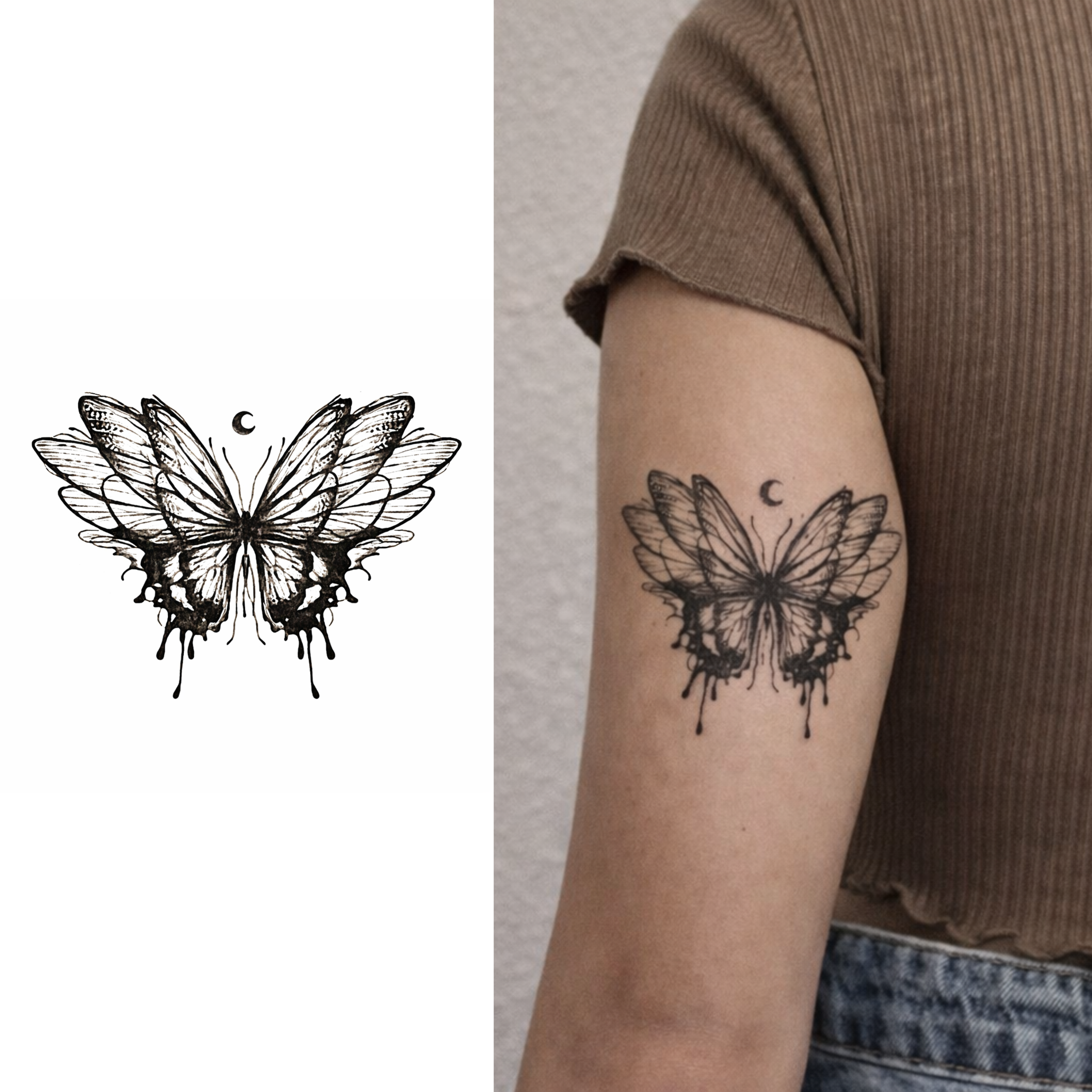 Mariposa – Tatuaje Semi Permanente