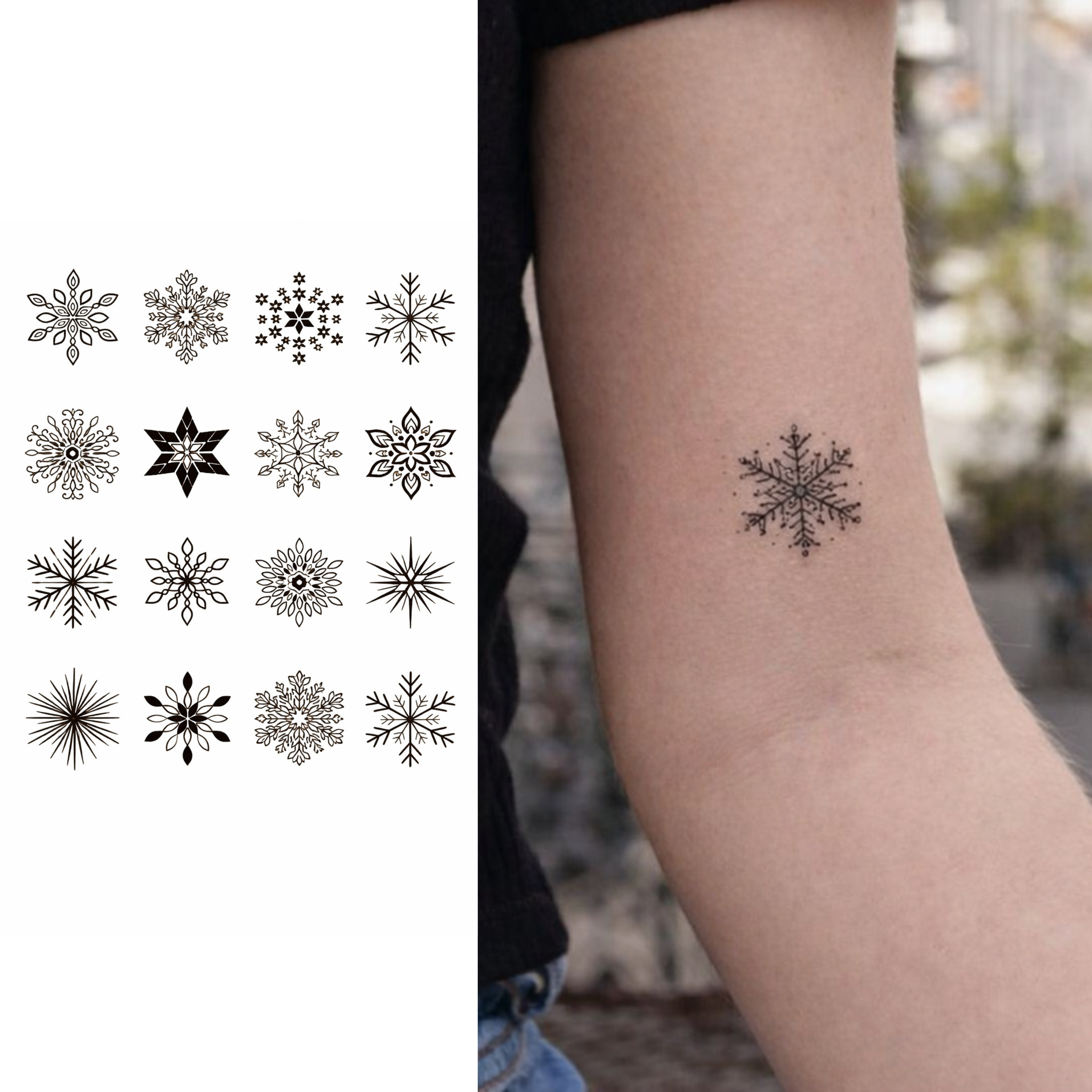 (16 tatuajes) Ilustraciones – Tatuaje Semi permanente