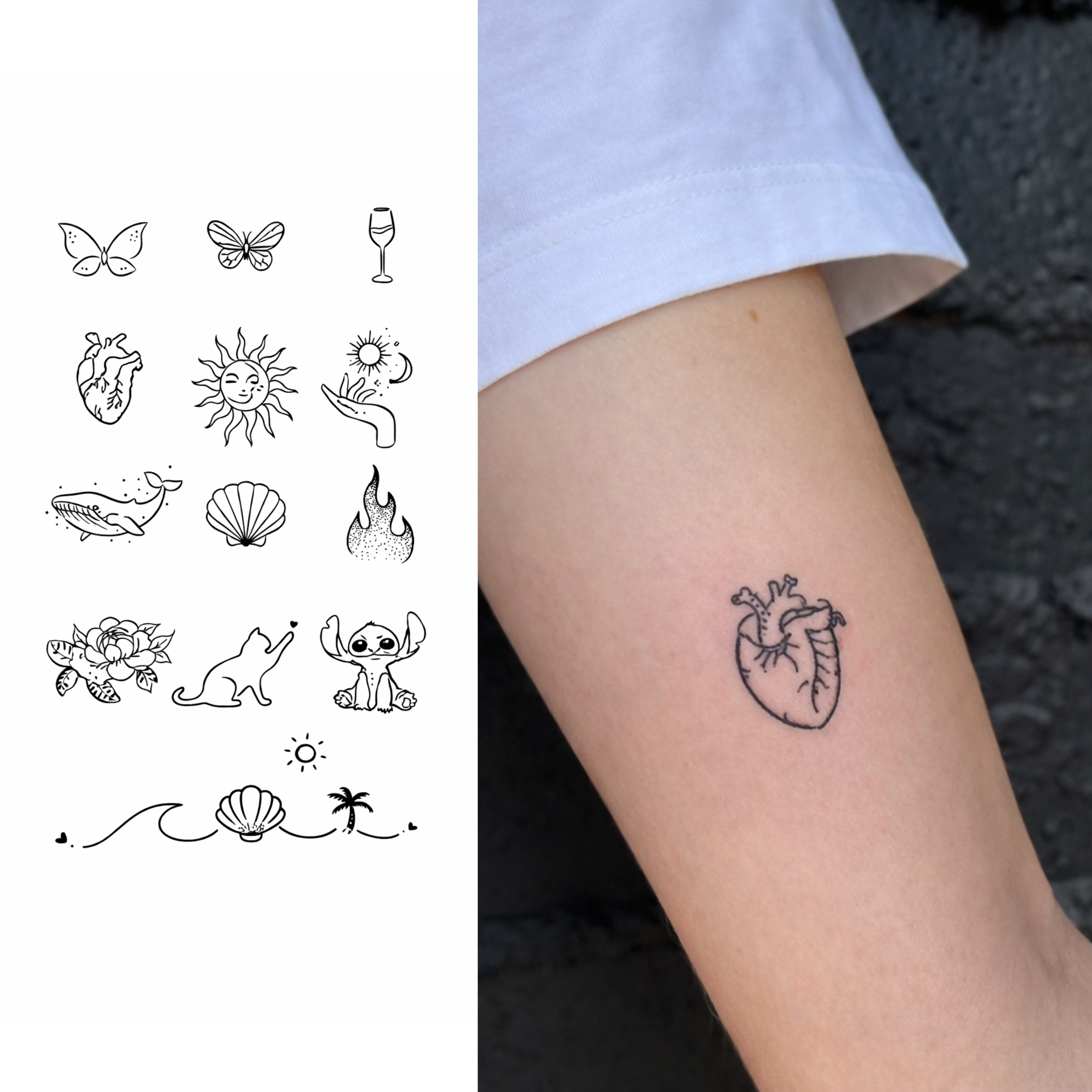 Símbolos esenciales – Tatuaje Semi Permanente