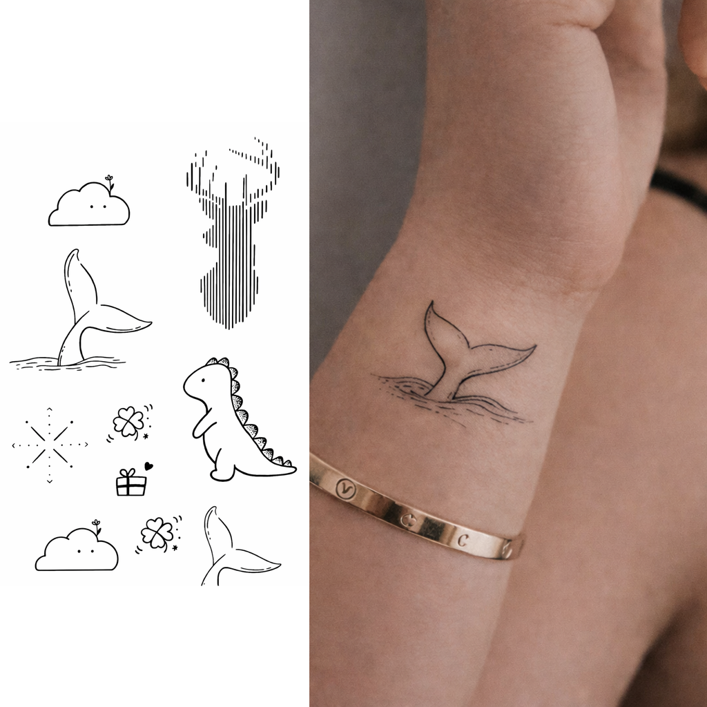 (10 tatuajes) Animales – Tatuaje Semi permanente