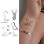 (10 tatuajes) Animales – Tatuaje Semi permanente