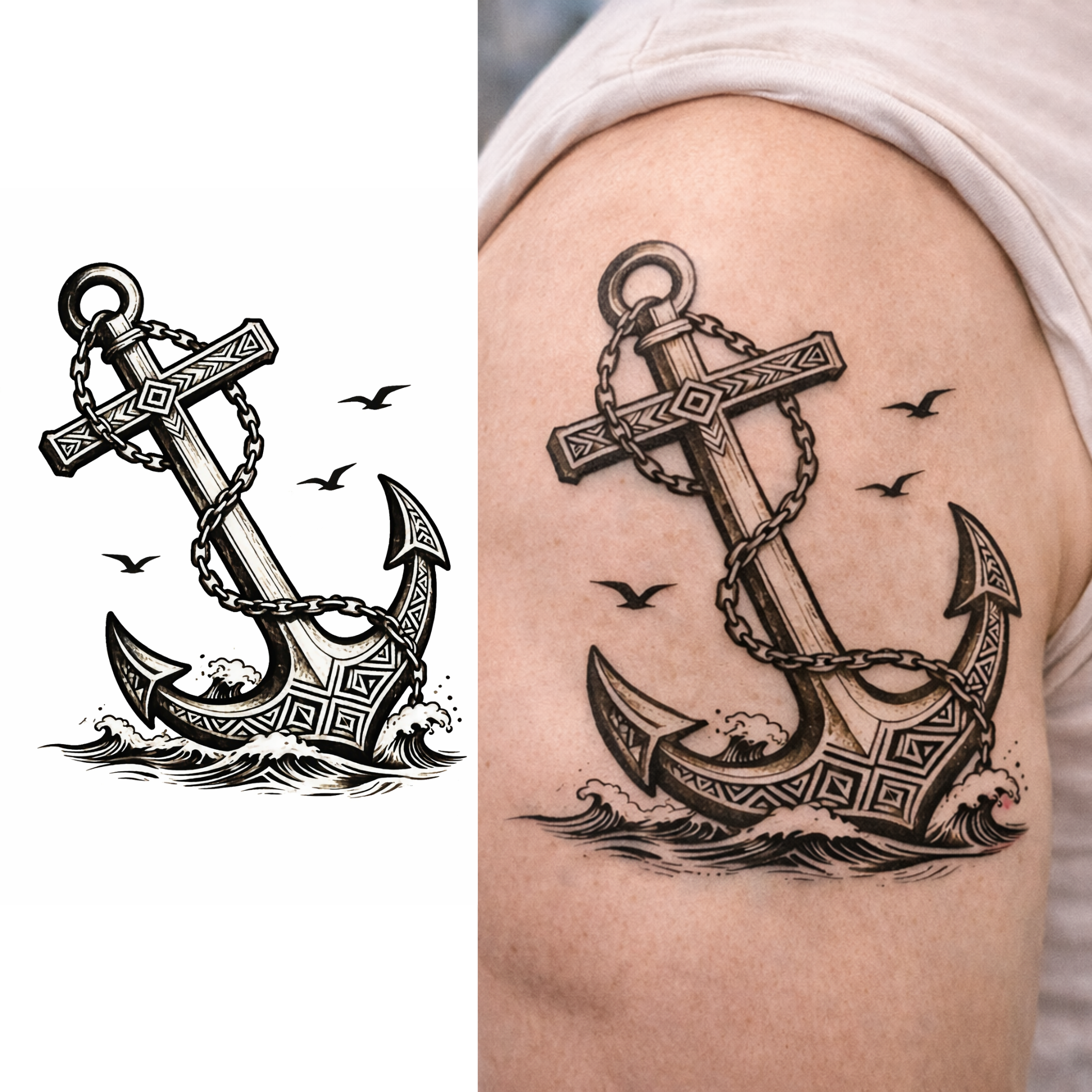 Ancla – Tatuaje Semi permanente