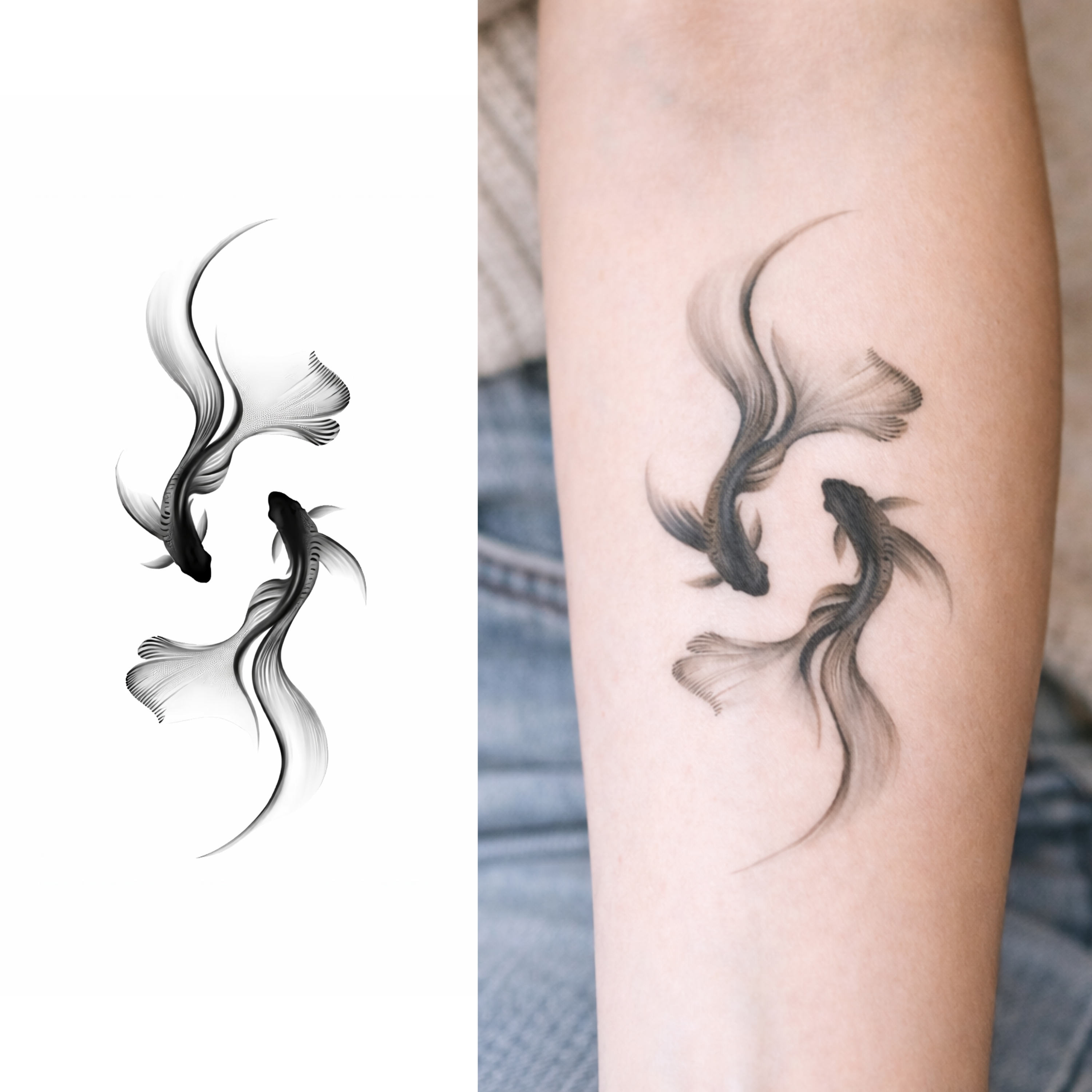 Peces Koi – Tatuaje Semi Permanente