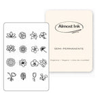 (16 tatuajes) flores – Tatuaje Semi Permanente