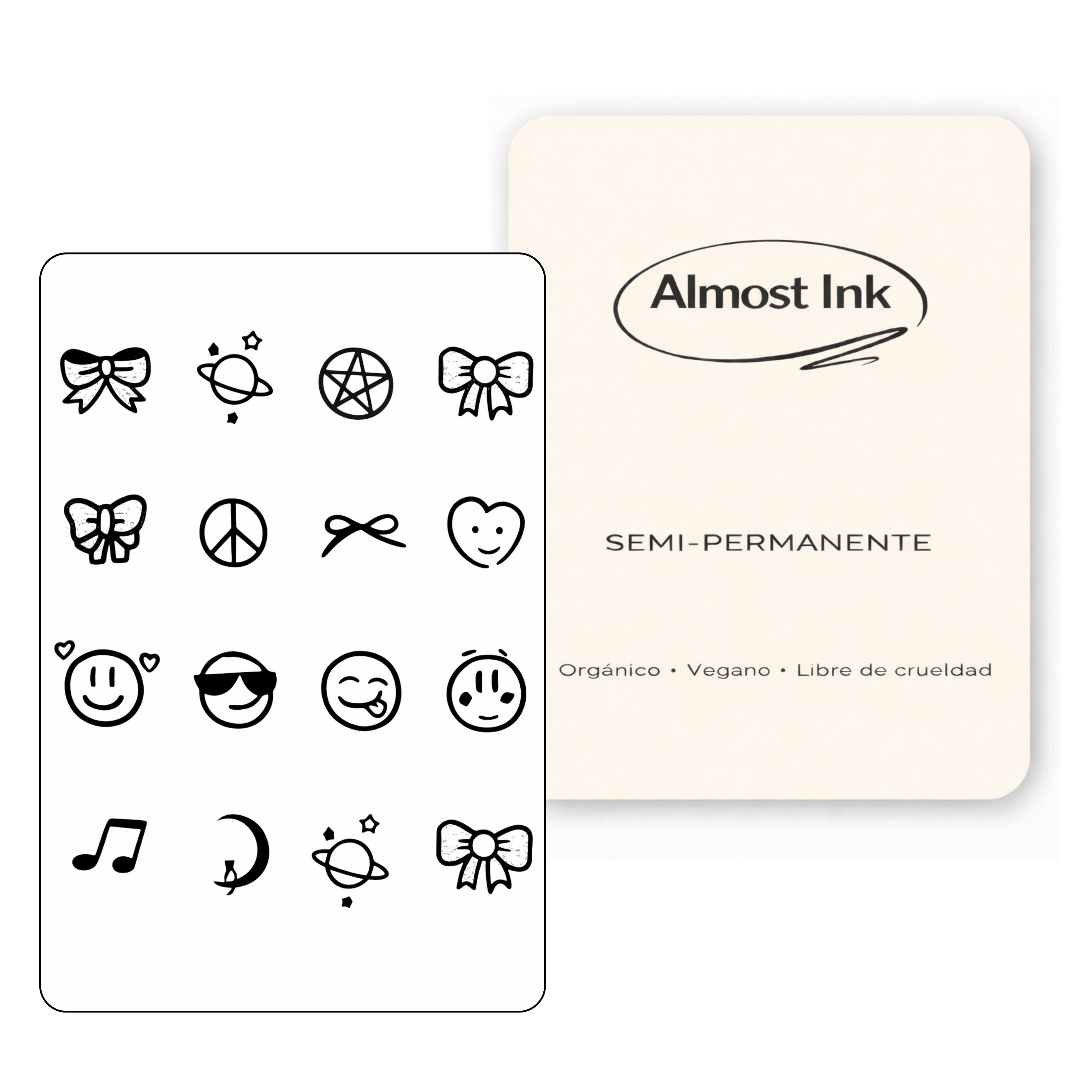 (16 tatuajes) Emojis – Tatuaje Semi Permanente