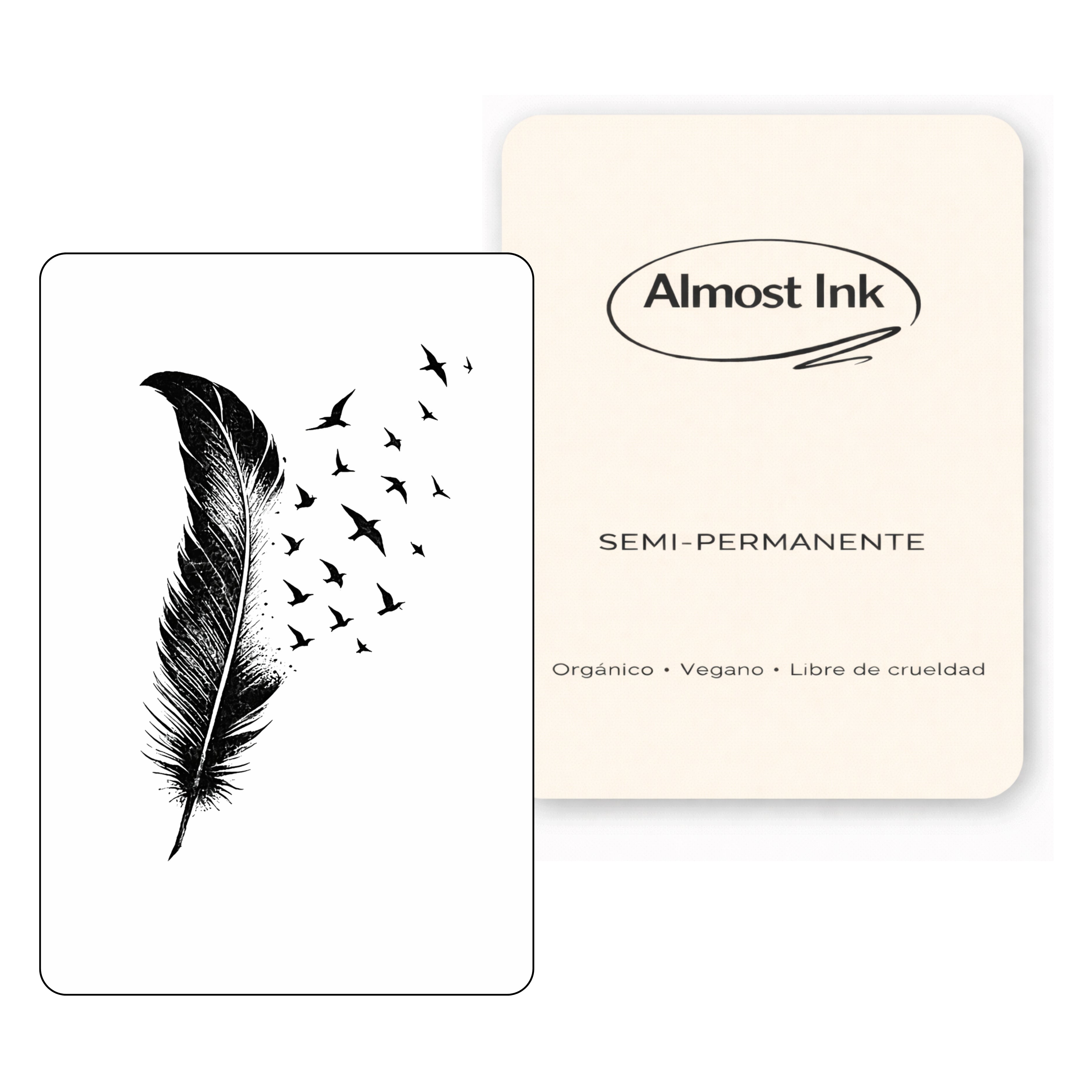 Pluma – Tatuaje Semi permanente