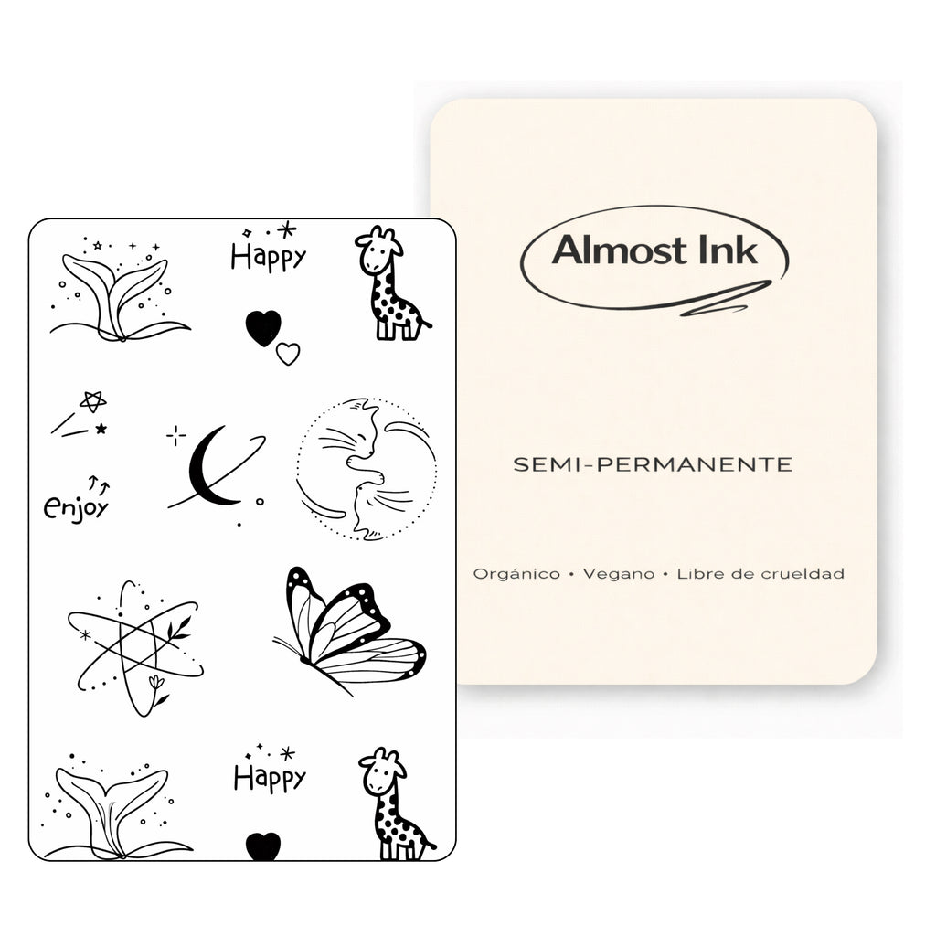 (13 tatuajes) Animales – Tatuaje Semi permanente