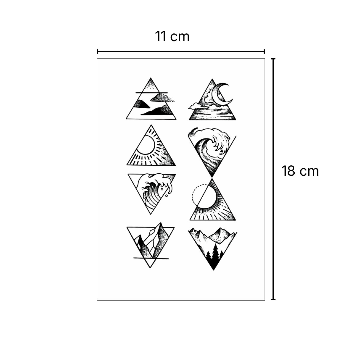 Paisajes en figuras – Tatuaje Semi Permanente