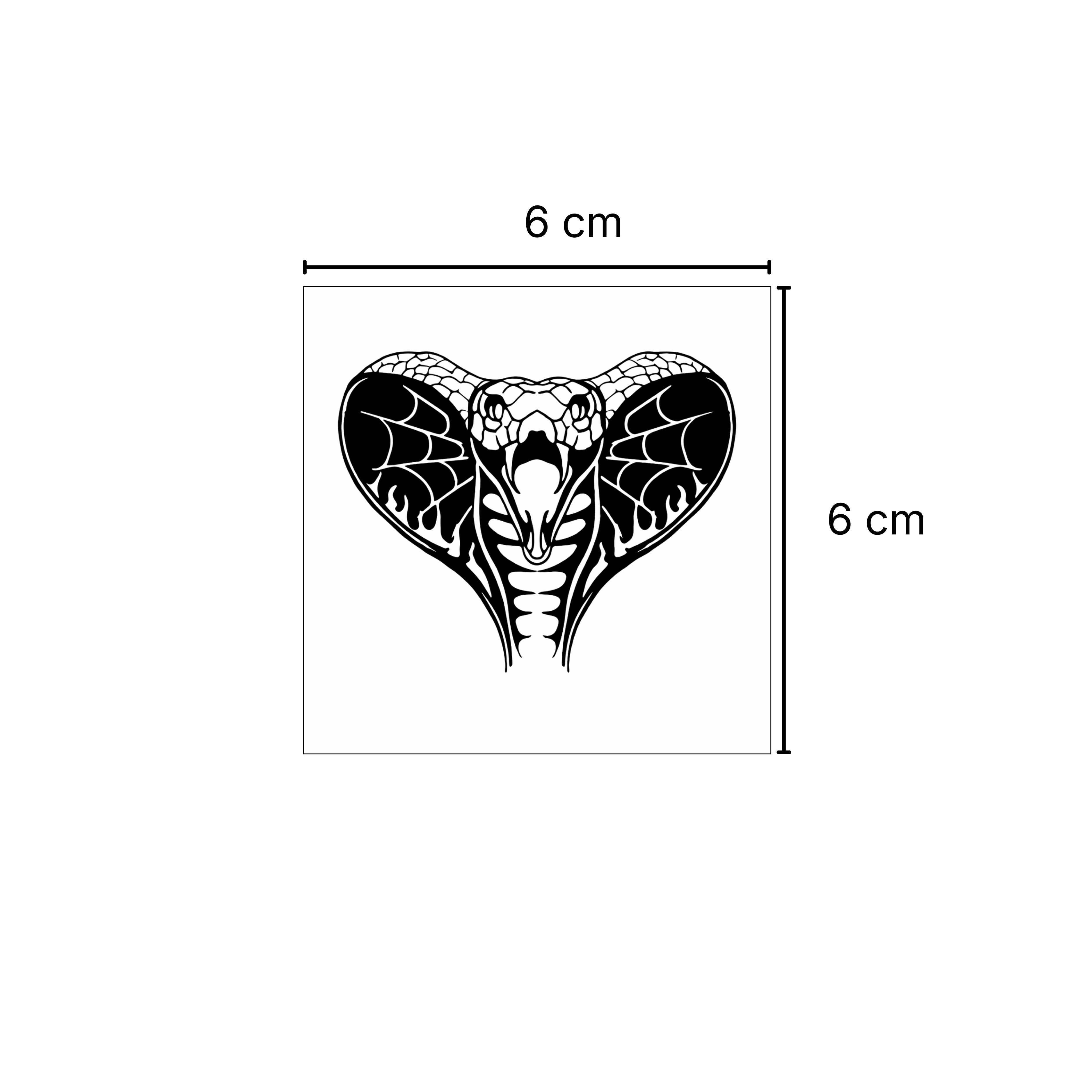 Serpiente en llamas – Tatuaje Semi Permanente