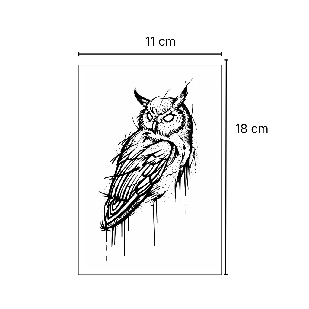Búho – Tatuaje Semi permanente