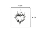 Corazón en llamas – Tatuaje Semi Permanente
