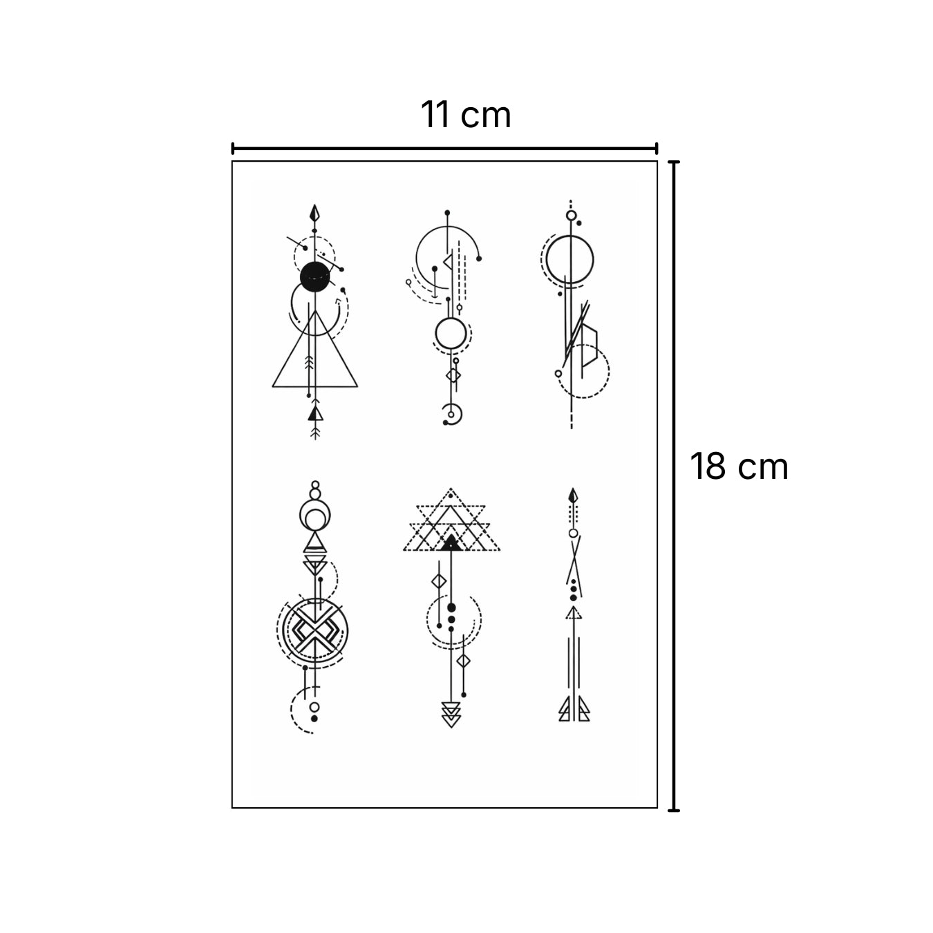 Diseños geométricos – Tatuaje Semi Permanente