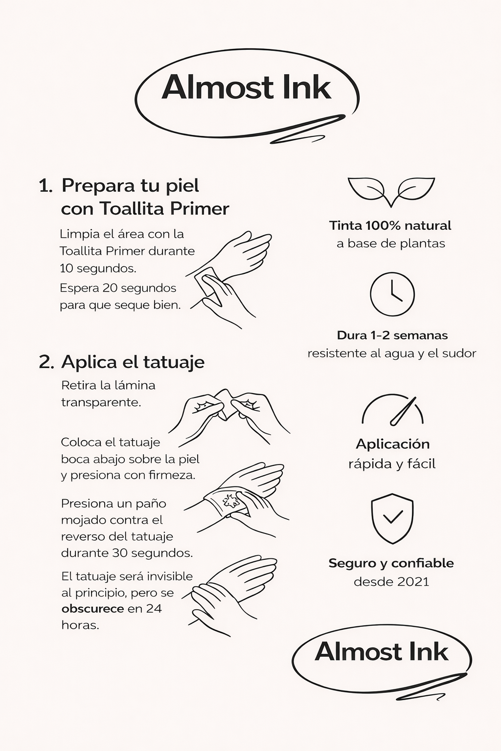 (10 tatuajes) Animales – Tatuaje Semi permanente