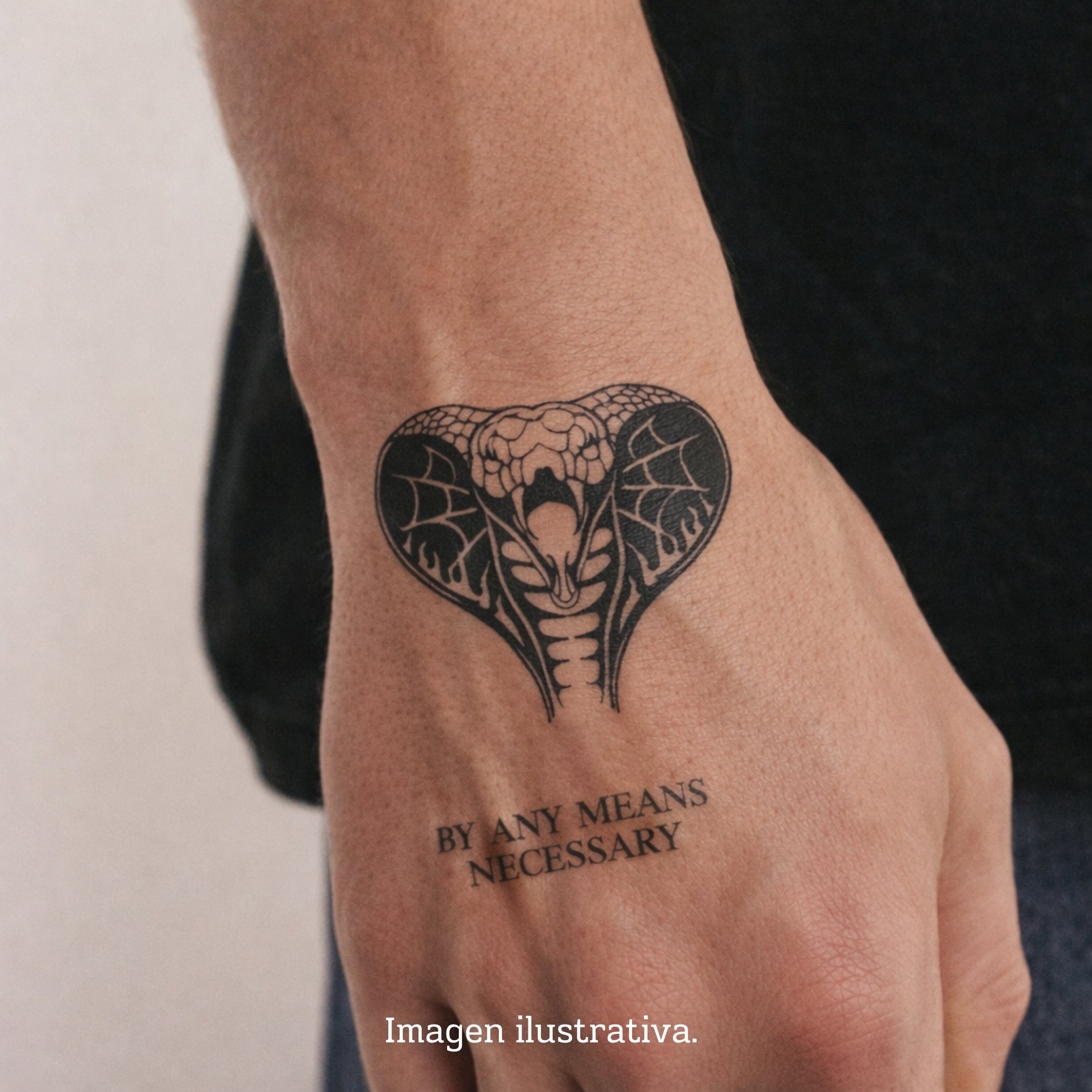 Serpiente en llamas – Tatuaje Semi Permanente