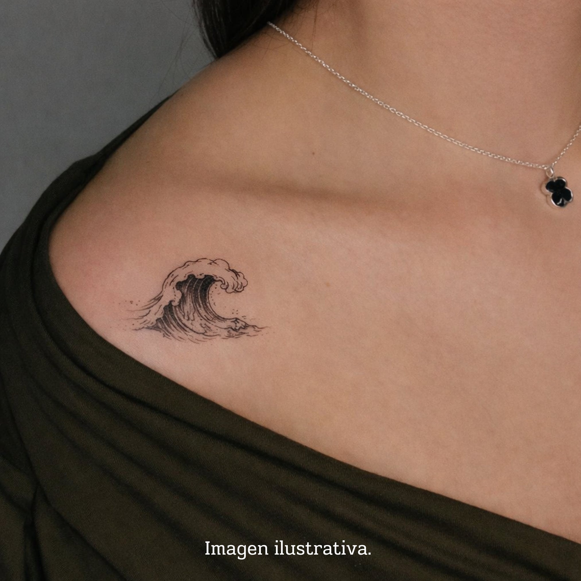 (9 tatuajes) océano – Tatuaje Semi permanente