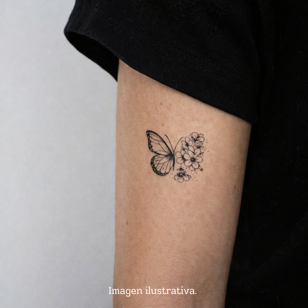 (12 tatuajes) Flores espirituales – Tatuaje Semi permanente