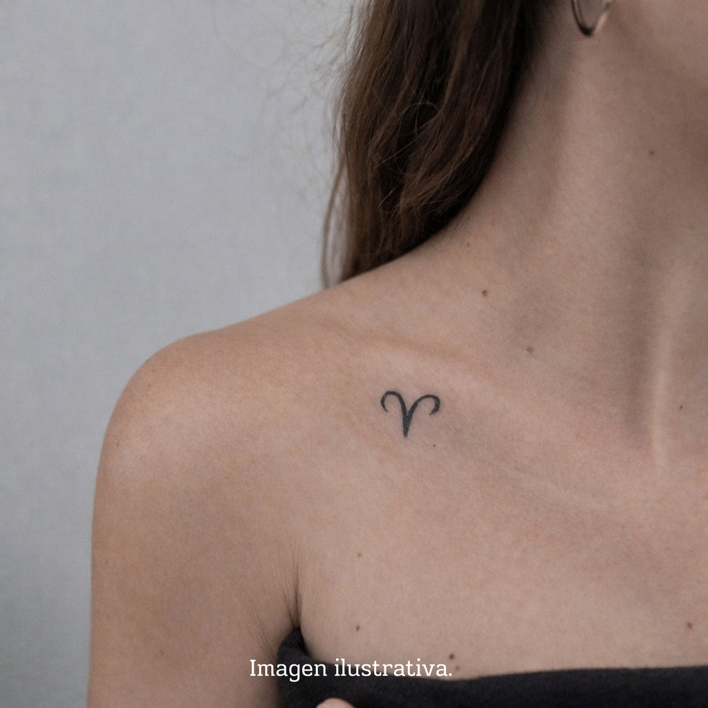 (12 tatuajes) Símbolos Zodiacales – Tatuaje Semi Permanente