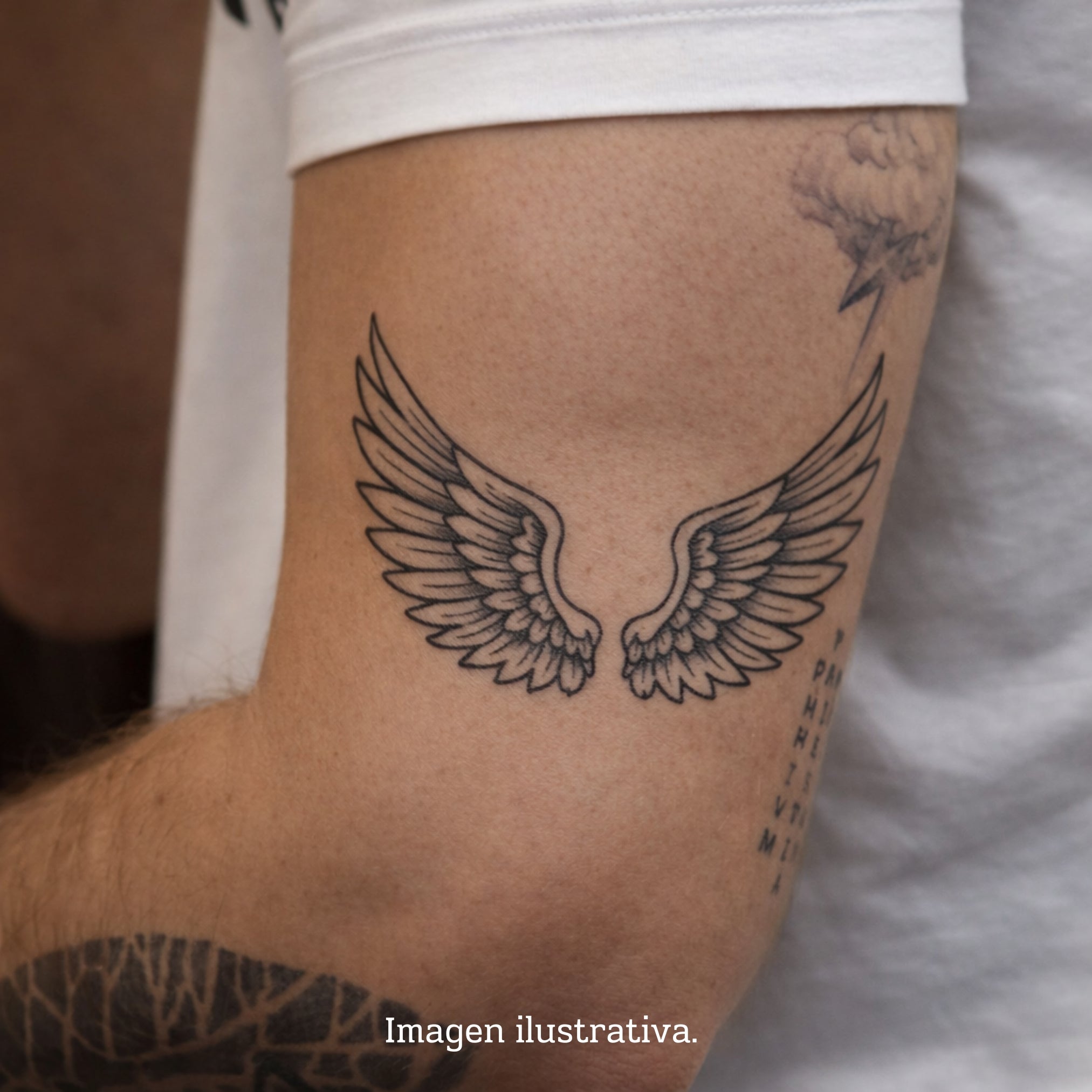 (4 tatuajes) Alas – Tatuaje Semi permanente