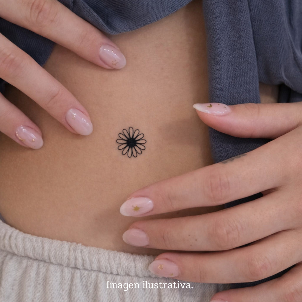(16 tatuajes) flores – Tatuaje Semi Permanente