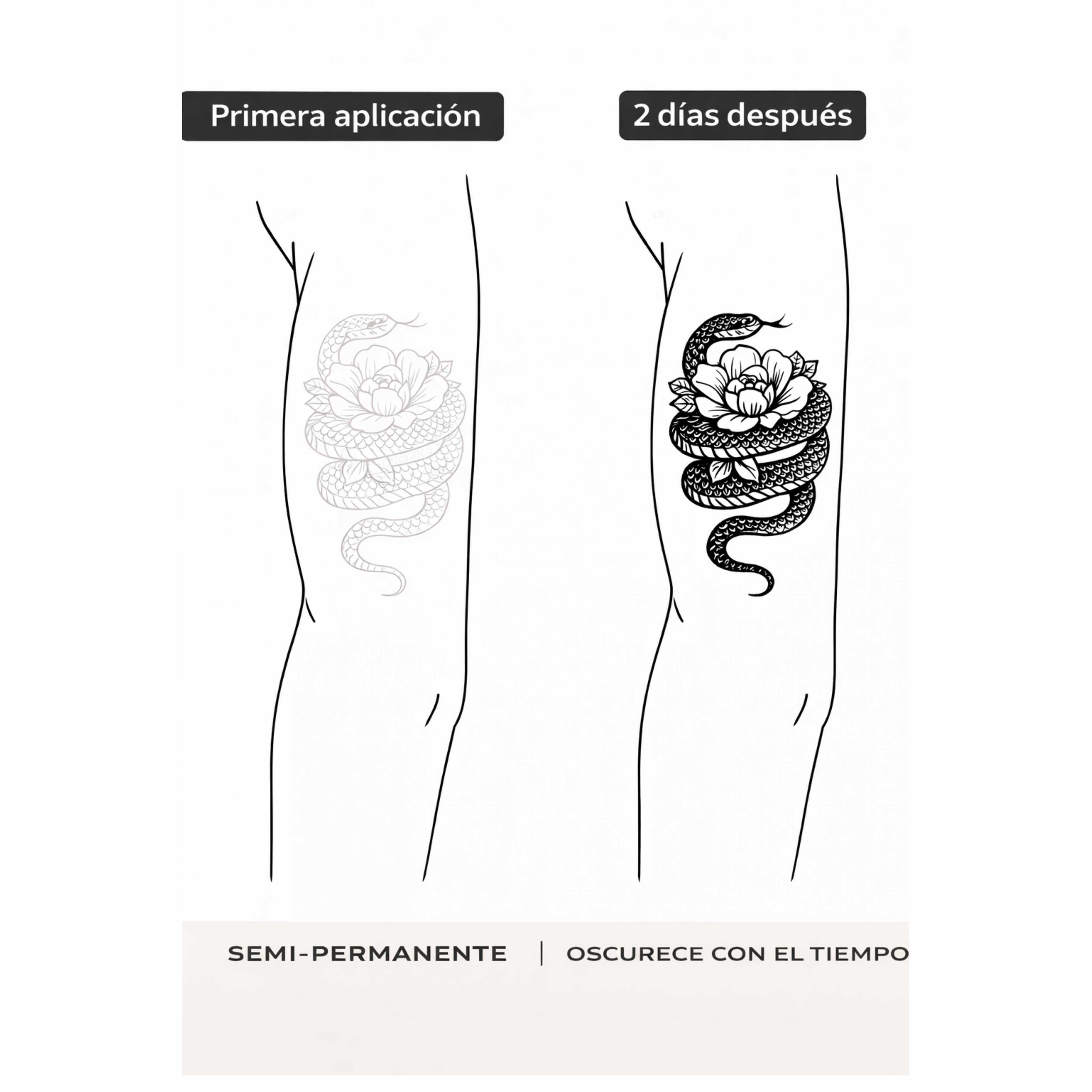 (10 tatuajes) Animales – Tatuaje Semi permanente